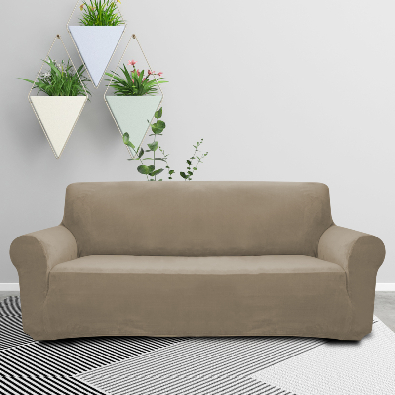 Amazon szuper puha bársonyos, egyszínű, egyrészes kanapéhuzat, all-inclusive rugalmas kanapépárna, otthoni szövet kanapéhuzat