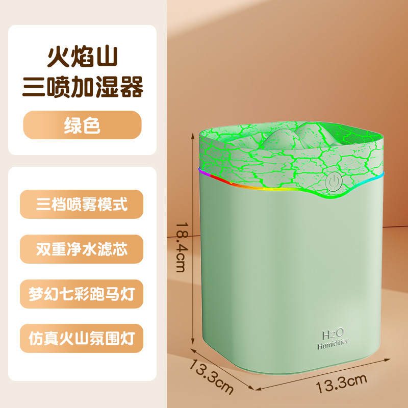 Umidificator de aer USB nou, pulverizator de ceață cu trei duze, umidificator de cameră cu aer condiționat pentru biroul de acasă