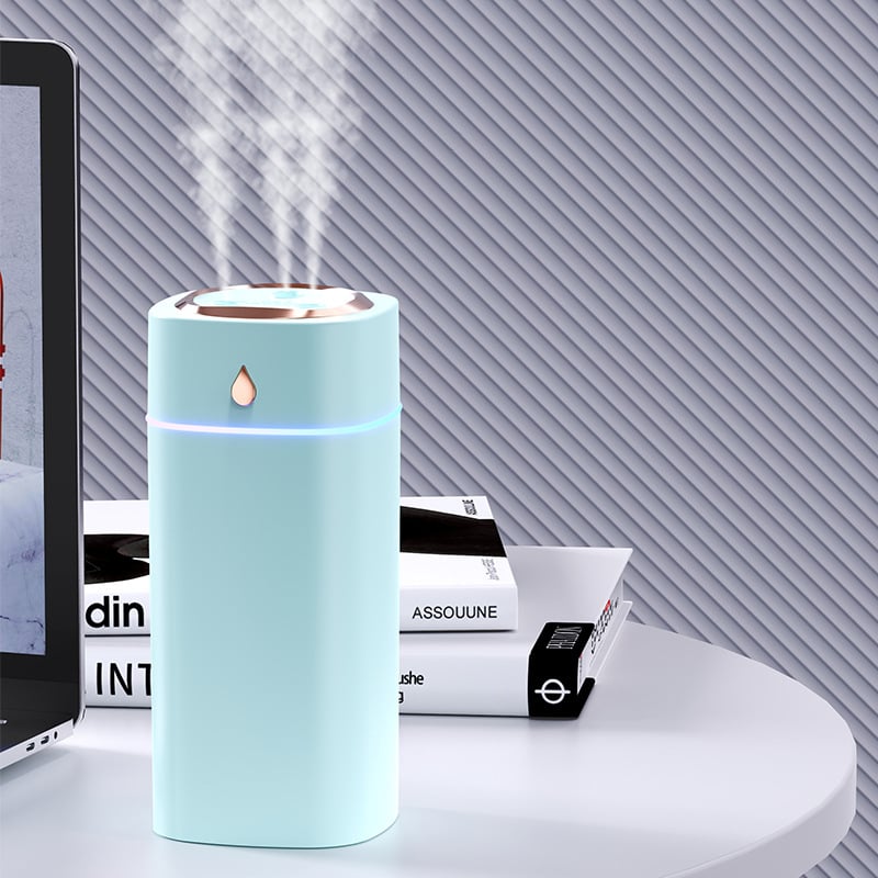 Umidificator de aer USB nou, pulverizator de ceață cu trei duze, umidificator de cameră cu aer condiționat pentru biroul de acasă