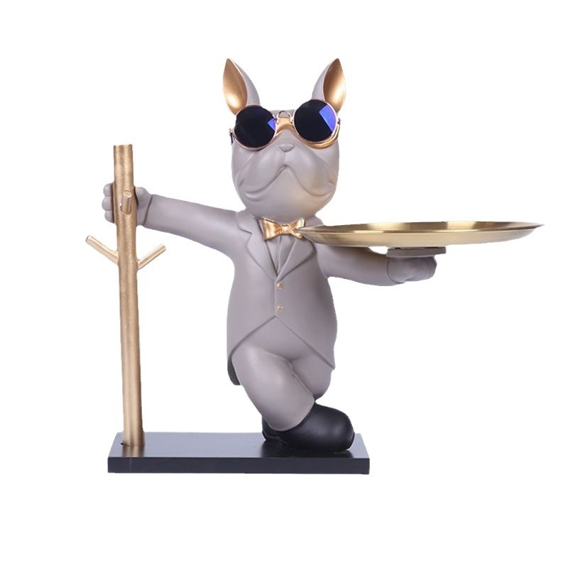 Nordic Light luksuslik buldogialus, telekapp, elutoa lauakaunistused, loomingulised kaunistused, veranda hoiustamise kingitused