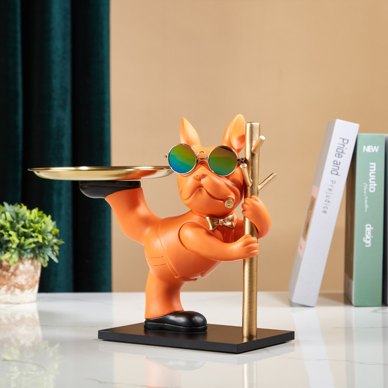 Nordic Light luksuslik buldogialus, telekapp, elutoa lauakaunistused, loomingulised kaunistused, veranda hoiustamise kingitused