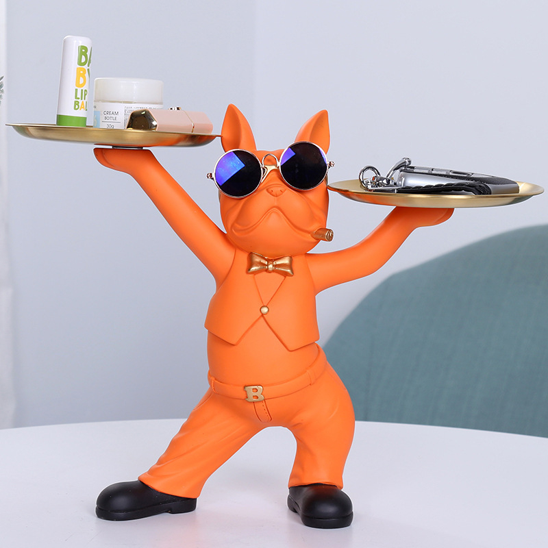 Nordic Light luksuslik buldogialus, telekapp, elutoa lauakaunistused, loomingulised kaunistused, veranda hoiustamise kingitused