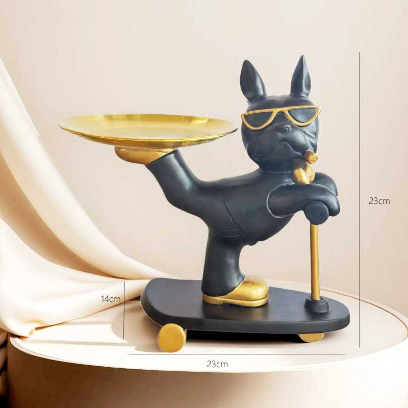 Nordic Light luksuslik buldogialus, telekapp, elutoa lauakaunistused, loomingulised kaunistused, veranda hoiustamise kingitused