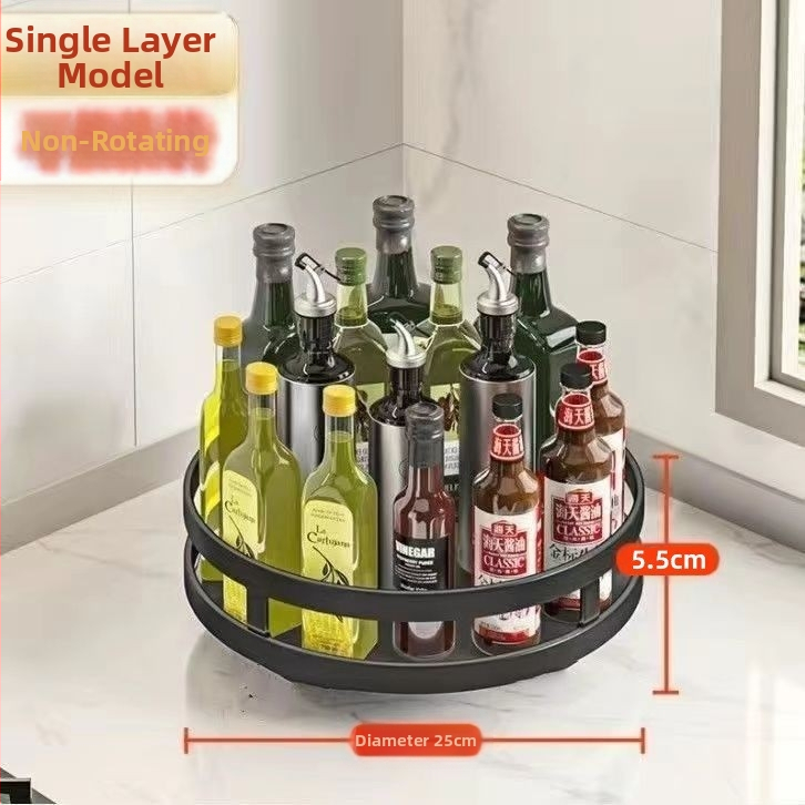 Virtuvės pasukamas prieskonių laikymo stovas, stalviršio kampinis pagardų aliejus, druskos padažas, acto butelis, stiklainis, daugiasluoksnis laikymo stovas