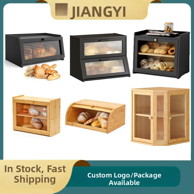 Laos Leivakast Köögileti Bambusest Leivakast Suure Mahtuvusega Leivaanum Aknaga Leivariiuliga