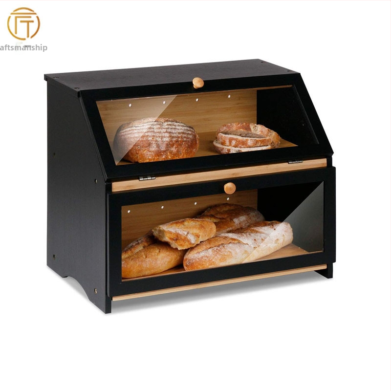 Laos Leivakast Köögileti Bambusest Leivakast Suure Mahtuvusega Leivaanum Aknaga Leivariiuliga