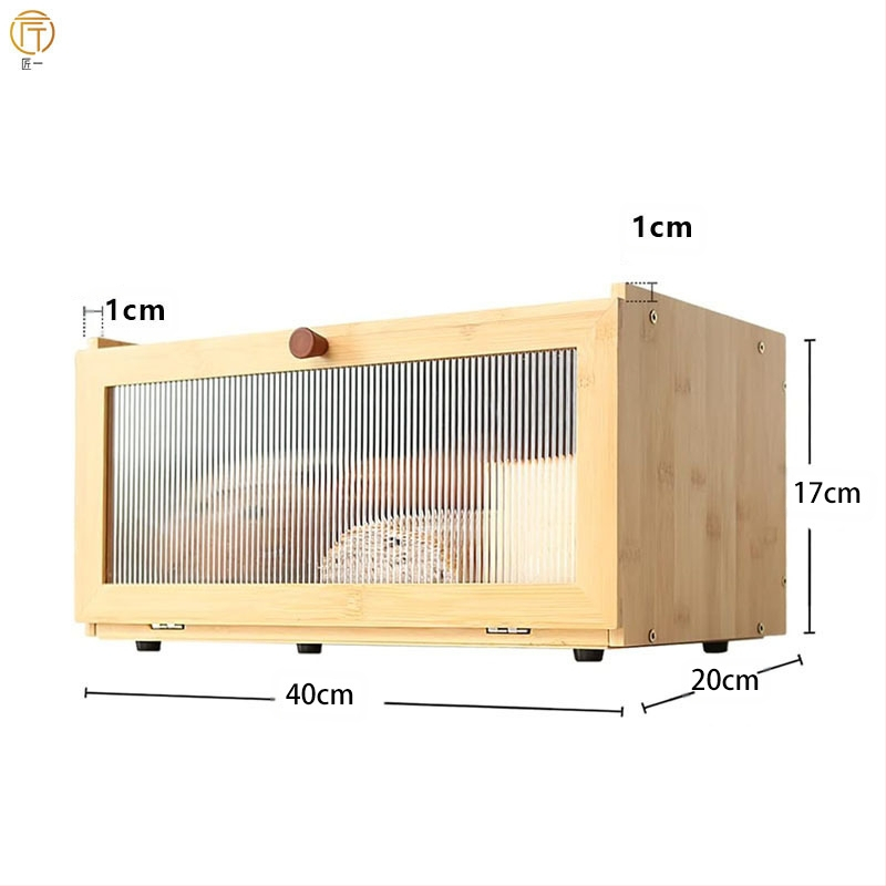 Laos Leivakast Köögileti Bambusest Leivakast Suure Mahtuvusega Leivaanum Aknaga Leivariiuliga