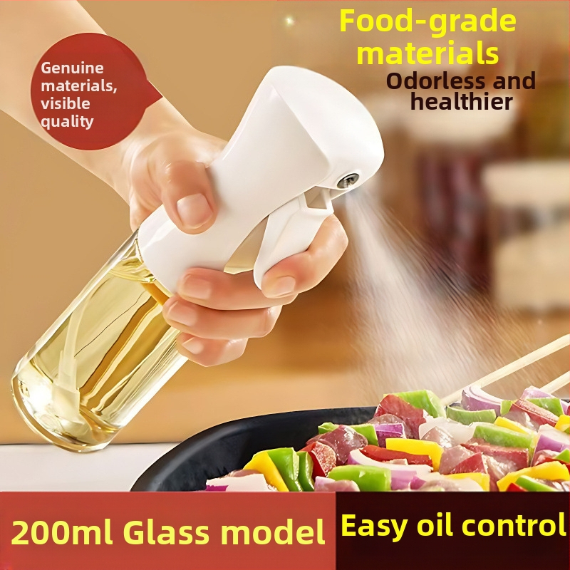 Õlipihustuspudel köögipottidele, söödava oliiviõli pihustuspudel, grillimiseks mõeldud väike klaasist õlivaba õlipott
