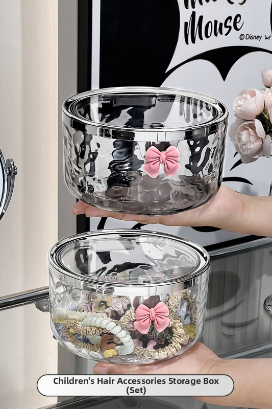 Gyerek hajdíszek tárolódoboz, hajtűk, hajpántok, hajpántok, lányoknak való ékszerdobozok, lányoknak való gumiszalagok, hajpántok, hajtűk, hajtűk