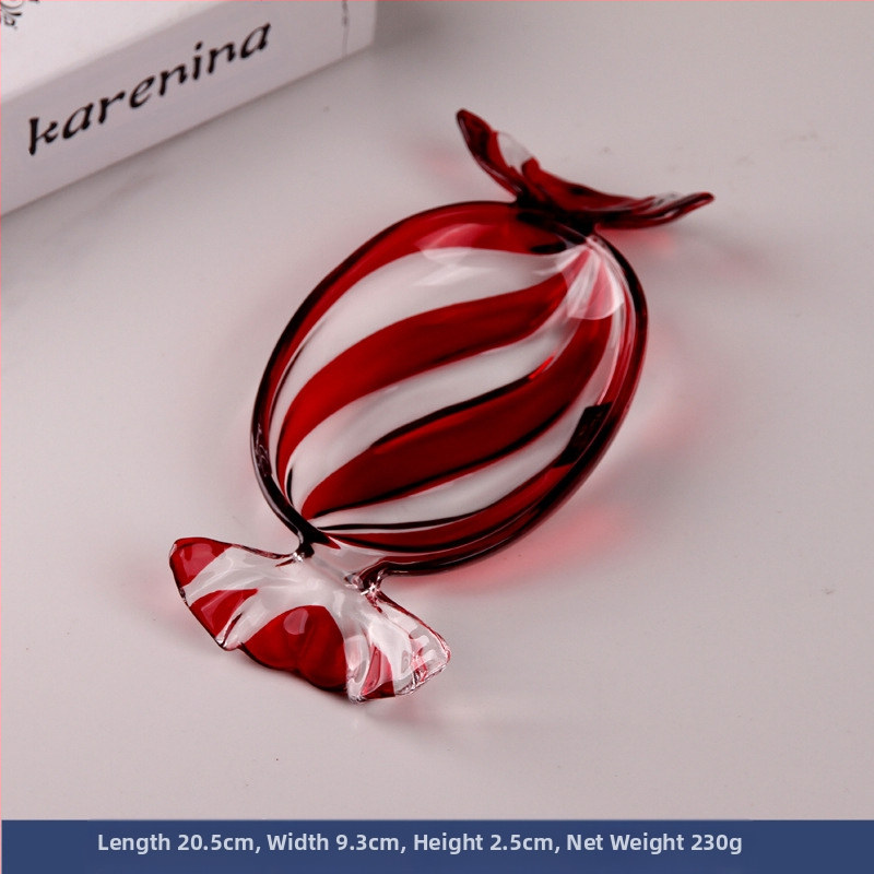 Spalvota stiklinė vaisių lėkštė Kūrybinga saldainių formos išdavimo lėkštė Saldainių lėkštė Namų apyvokos kambario džiovintų vaisių lėkštė Maisto lėkštė Vaisių lėkštė