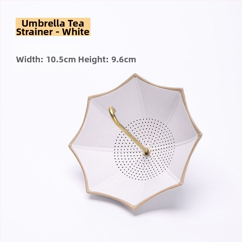 Kūrybingas mėlynas ir gėlėtas skėtis su arbatos nuotėkiu arbatos filtras keraminis arbatos filtras arbatos ceremonijos aksesuarai arbatos staliukas arbatos stalo dekoracijos papuošalai