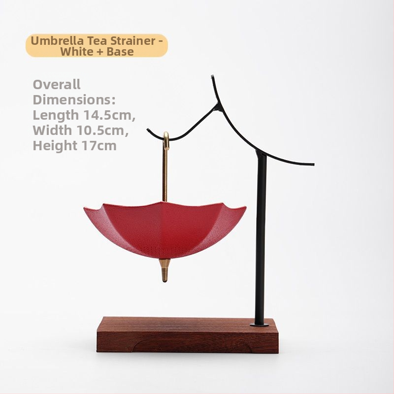 Kūrybingas mėlynas ir gėlėtas skėtis su arbatos nuotėkiu arbatos filtras keraminis arbatos filtras arbatos ceremonijos aksesuarai arbatos staliukas arbatos stalo dekoracijos papuošalai