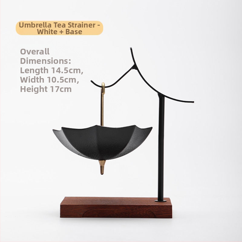 Kūrybingas mėlynas ir gėlėtas skėtis su arbatos nuotėkiu arbatos filtras keraminis arbatos filtras arbatos ceremonijos aksesuarai arbatos staliukas arbatos stalo dekoracijos papuošalai