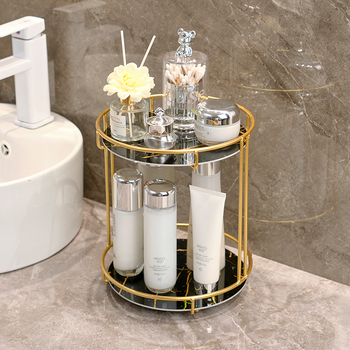 Αντισκωριακή βάση αποθήκευσης μπάνιου, κουτί αποθήκευσης καλλυντικών για πάγκο πλύσης, βάση αποθήκευσης προϊόντων περιποίησης δέρματος μπάνιου για γραφείο