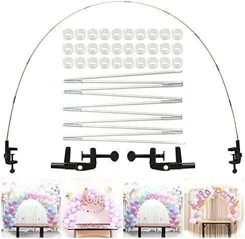 Arc mic de masă, decorare de ziua de naștere pentru nuntă, stand de afișare pentru baloane, arc de masă, suport pentru pol, arc de masă
