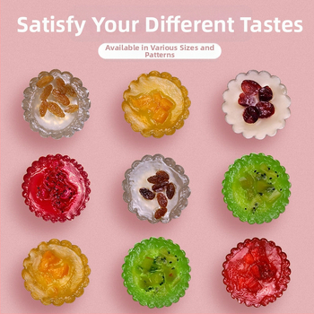 Ühekordselt kasutatav krüsanteemikoogi vorm, ümmargune plekkfooliumist tass, munakoogipuding, hobuserauakujuline koogisupi täidisekott, plekk-paberikauss