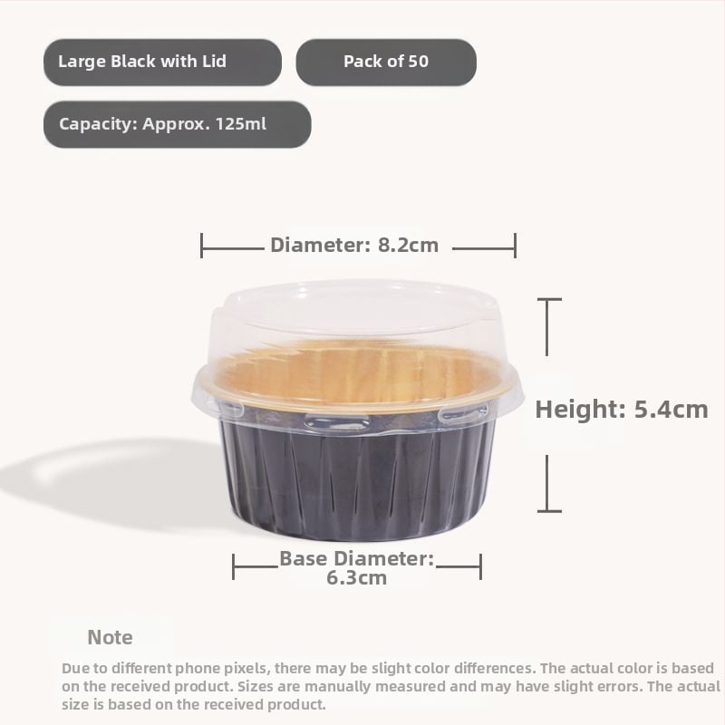 Ühekordselt kasutatav krüsanteemikoogi vorm, ümmargune plekkfooliumist tass, munakoogipuding, hobuserauakujuline koogisupi täidisekott, plekk-paberikauss