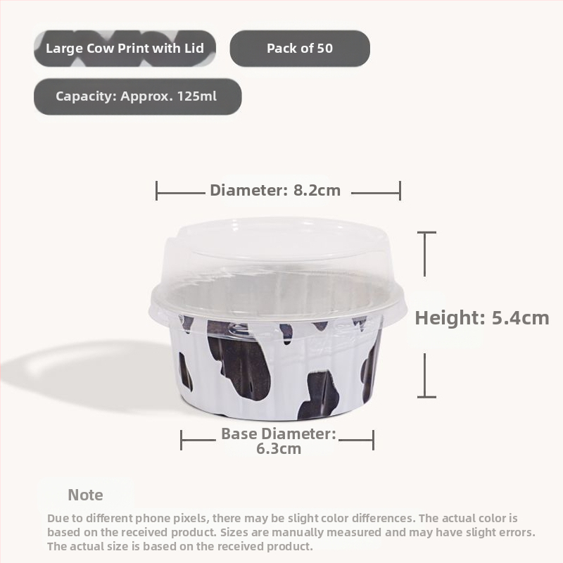 Ühekordselt kasutatav krüsanteemikoogi vorm, ümmargune plekkfooliumist tass, munakoogipuding, hobuserauakujuline koogisupi täidisekott, plekk-paberikauss