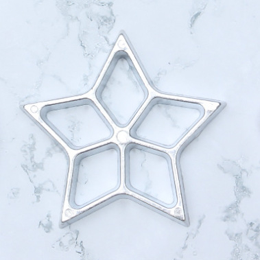 Διασυνοριακό κράμα αλουμινίου τηγανητό καλούπι λάδι ανάχωμα κέικ γαρίδας ραπανάκι τεμαχισμένο κουτάλι σνακ τηγανητά καλούπι εργαλεία ψησίματος κουζίνας