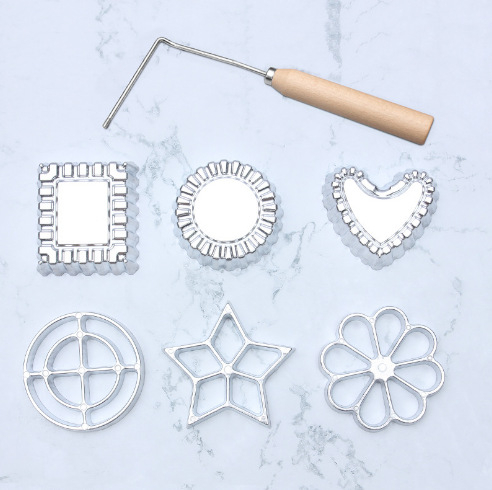 Διασυνοριακό κράμα αλουμινίου τηγανητό καλούπι λάδι ανάχωμα κέικ γαρίδας ραπανάκι τεμαχισμένο κουτάλι σνακ τηγανητά καλούπι εργαλεία ψησίματος κουζίνας