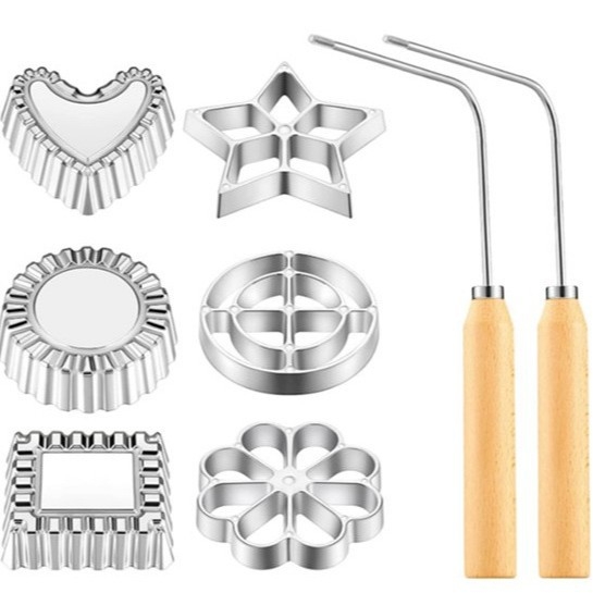 Διασυνοριακό κράμα αλουμινίου τηγανητό καλούπι λάδι ανάχωμα κέικ γαρίδας ραπανάκι τεμαχισμένο κουτάλι σνακ τηγανητά καλούπι εργαλεία ψησίματος κουζίνας