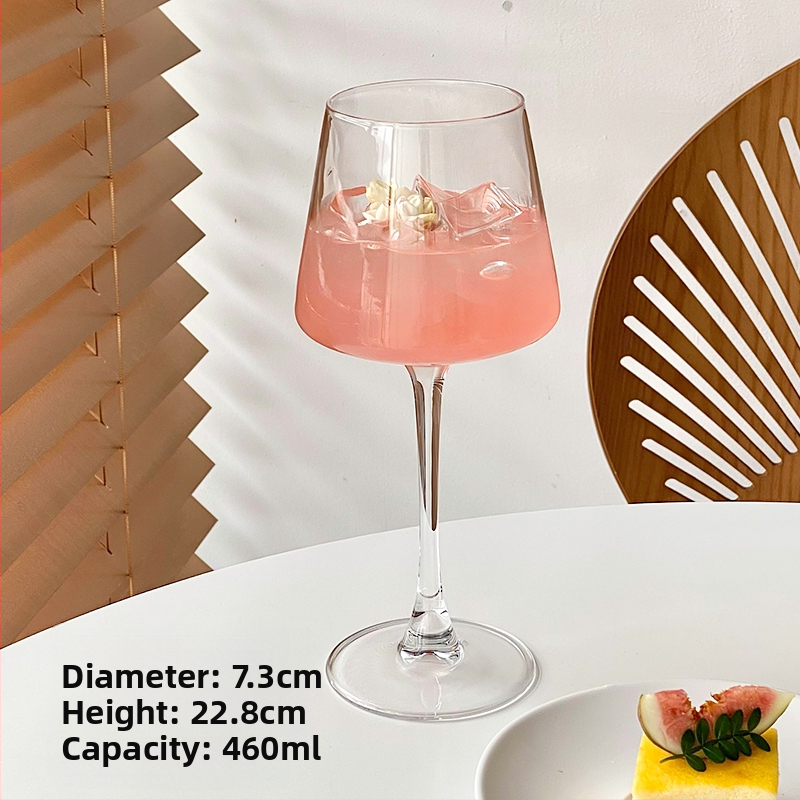 Ins Style Retro üvegpohár Bár koktélpohár Martini pohár Gyümölcsboros pohár Különleges pohár Borospohár