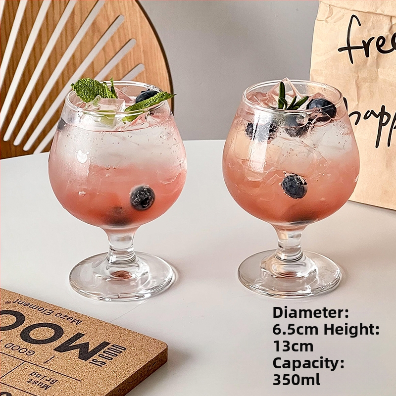 Ins Style Retro üvegpohár Bár koktélpohár Martini pohár Gyümölcsboros pohár Különleges pohár Borospohár