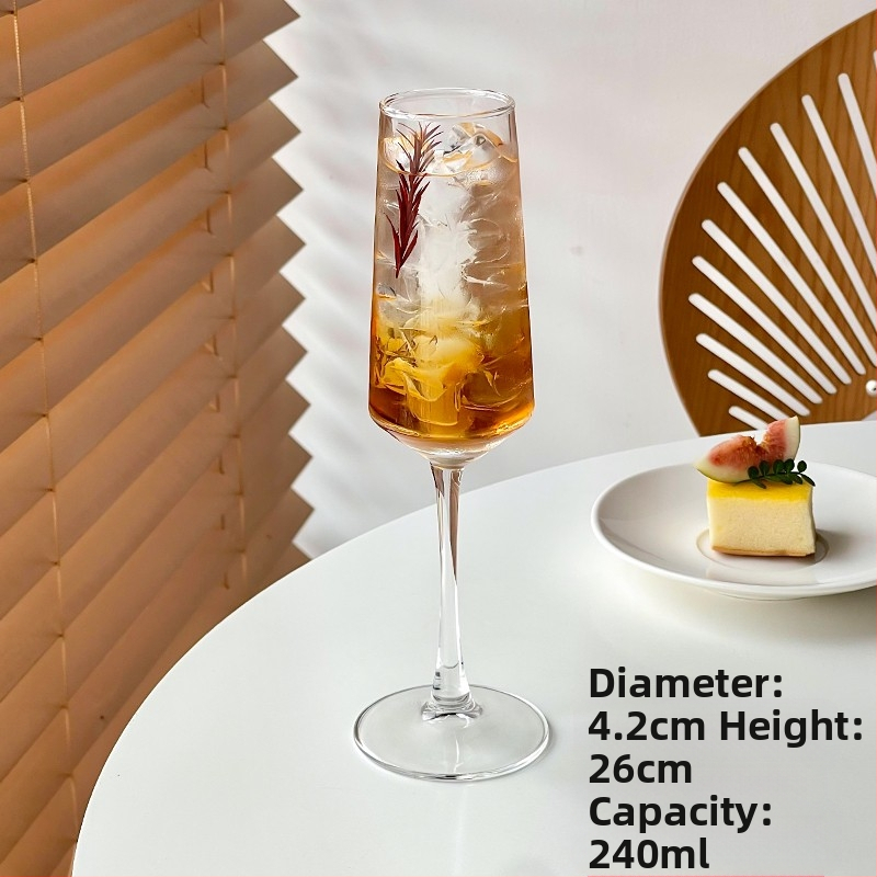 Ins Style Retro üvegpohár Bár koktélpohár Martini pohár Gyümölcsboros pohár Különleges pohár Borospohár