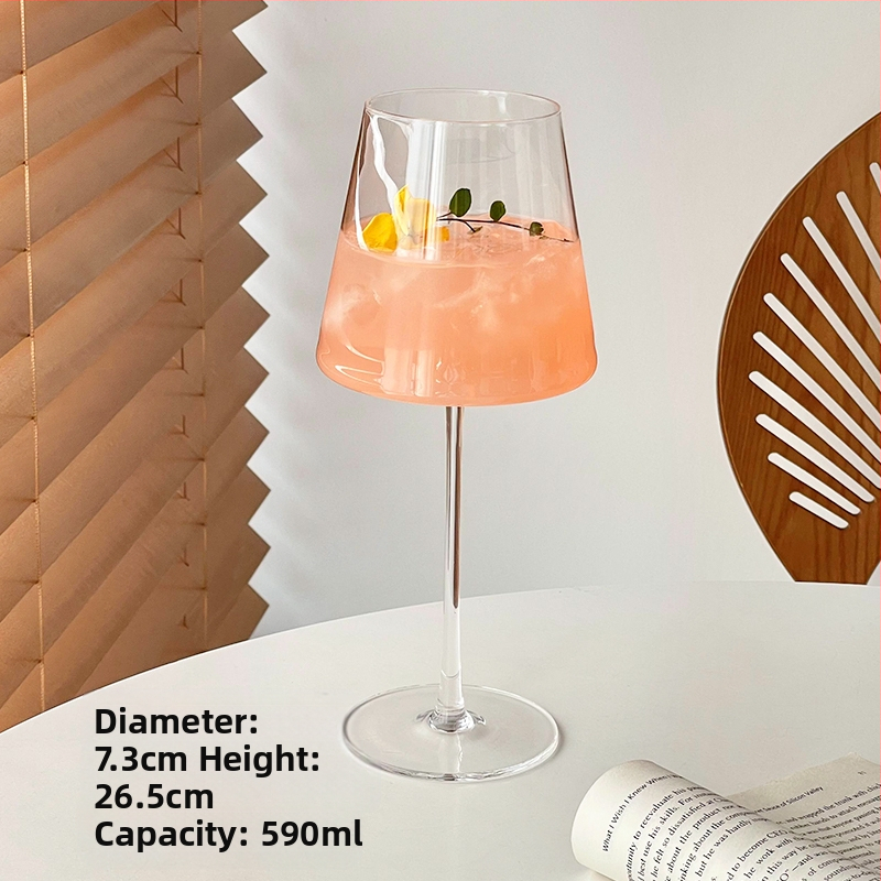 Ins Style Retro üvegpohár Bár koktélpohár Martini pohár Gyümölcsboros pohár Különleges pohár Borospohár