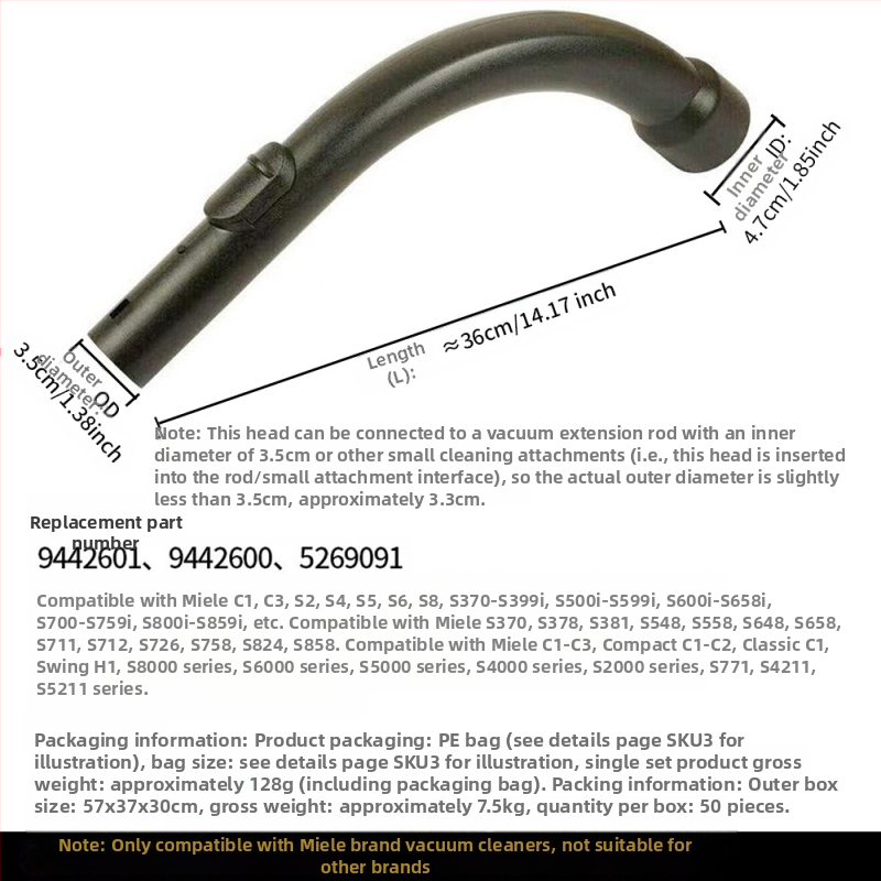 Miele porszívó tartozékokhoz Padlókefe szívófej S1/S2/S4/S5/S6/S8 szőnyegkefe fej