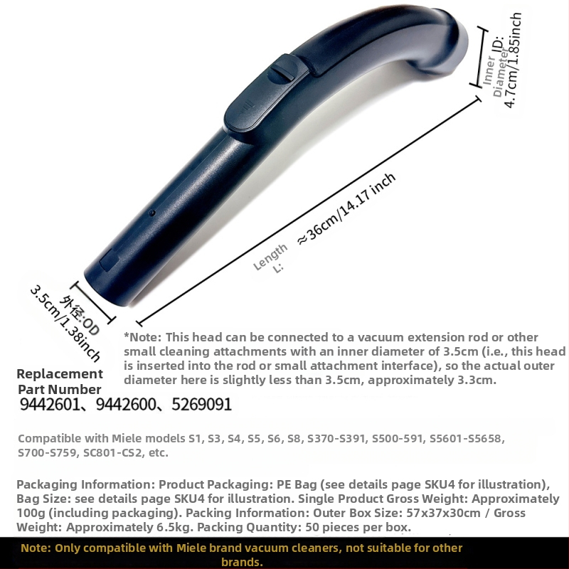 Miele porszívó tartozékokhoz Padlókefe szívófej S1/S2/S4/S5/S6/S8 szőnyegkefe fej