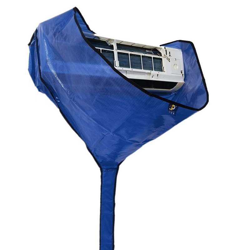 Légkondicionáló tisztító fedél fali egységekhez, Professzionális légkondicionáló tisztító vízgyűjtő zsák, Beltéri egység tisztító eszközkészlet 1-3 LE-s készülékekhez, Vízgyűjtő tölcsér