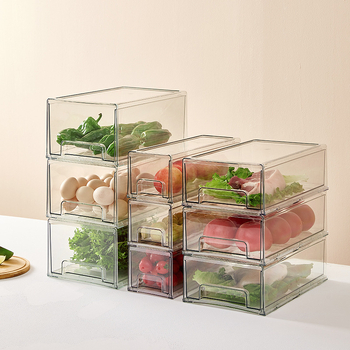 Αποθήκευση και οργάνωση συρταριού ψυγείου, μοντέρνο κουτί αποθήκευσης πάγου για νοικοκυρά, συρτάρι, κατεψυγμένο τραγανό συρτάρι τροφίμων