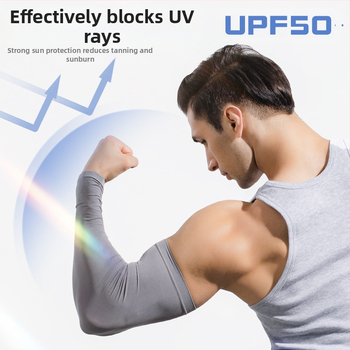 Päikesekaitse varrukad meestele, pluss-suuruses lahtised käsivarrekaitsmed, pluss paksud ja suurendatud jääsiidist varrukad, päikesekaitse, UV-kaitsega käsivars