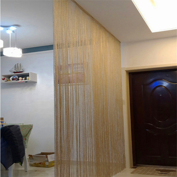 Sidabrinių siūlų užuolaidų durų užuolaidų namų kambario lipni pertvara vestuvių dekoracija pusės užuolaidos pakabinamos užuolaidų siūlų pakabukas