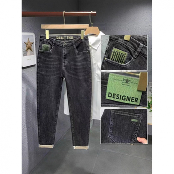 Пролетни и есенни нови корейски стил дънки за мъже, модерна марка, ретро слим кройка, мъжки панталони, разтегливи, ежедневни, дълги панталони за мъже