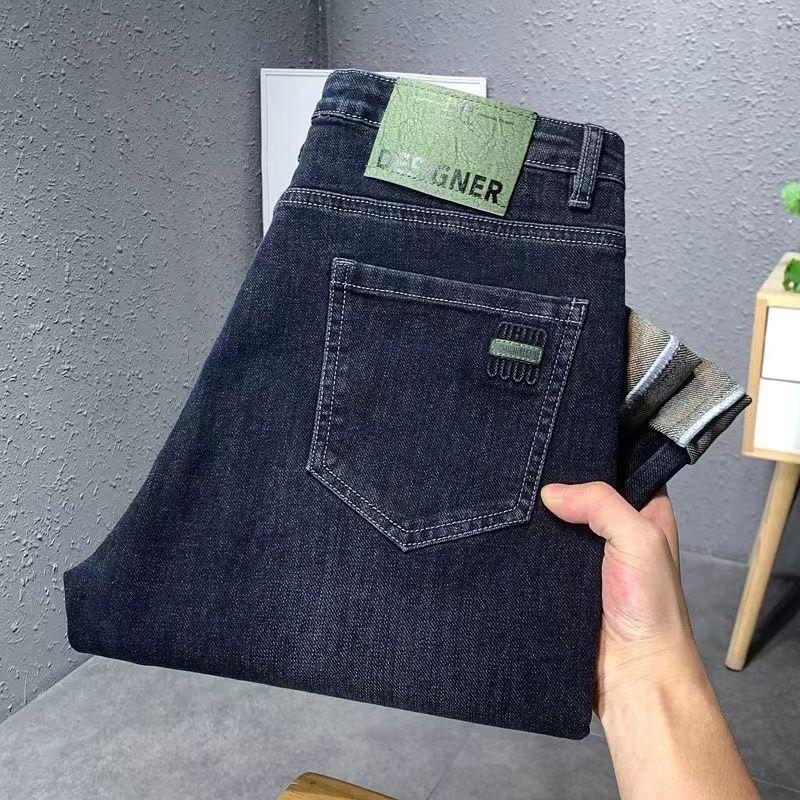 Tavaszi és őszi új koreai stílusú farmernadrág férfiaknak, divatos márkájú retró, karcsúsított, csípős, rugalmas, alkalmi, hosszú nadrág férfiaknak