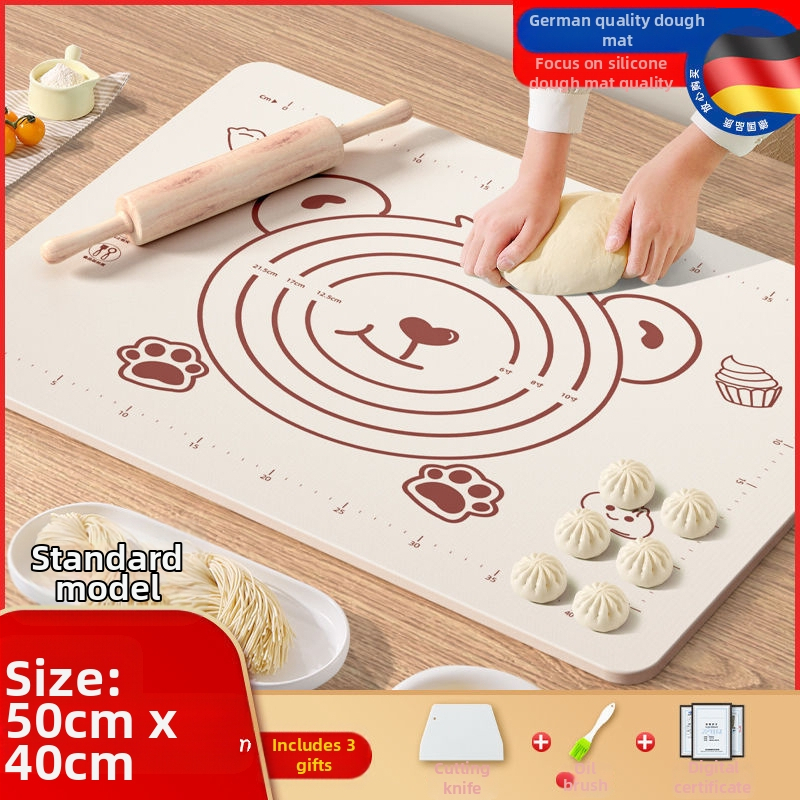 Maistinio silikono kilimėlio plokštė, sutirštintas minkymo kilimėlis, didelis tešlos kilimėlis, pjaustymo lenta, didmeninė prekyba, neslystantis kepimo kilimėlis