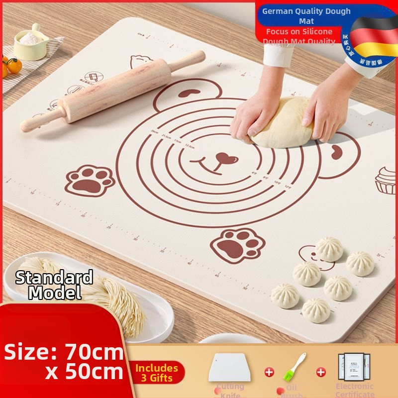 Maistinio silikono kilimėlio plokštė, sutirštintas minkymo kilimėlis, didelis tešlos kilimėlis, pjaustymo lenta, didmeninė prekyba, neslystantis kepimo kilimėlis