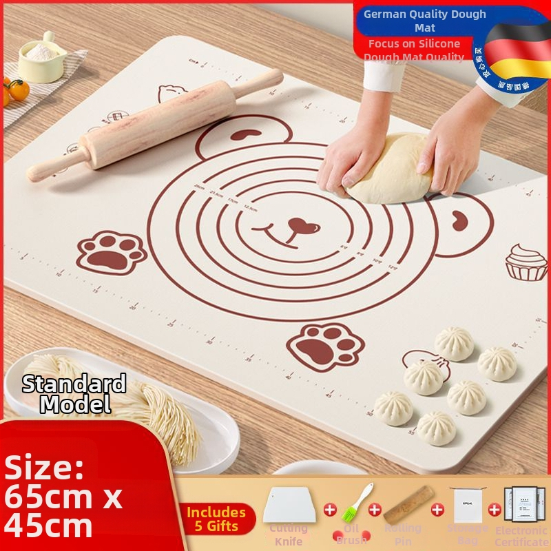 Maistinio silikono kilimėlio plokštė, sutirštintas minkymo kilimėlis, didelis tešlos kilimėlis, pjaustymo lenta, didmeninė prekyba, neslystantis kepimo kilimėlis