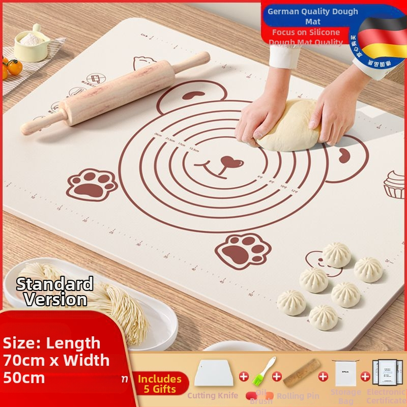 Maistinio silikono kilimėlio plokštė, sutirštintas minkymo kilimėlis, didelis tešlos kilimėlis, pjaustymo lenta, didmeninė prekyba, neslystantis kepimo kilimėlis