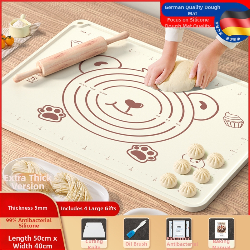 Maistinio silikono kilimėlio plokštė, sutirštintas minkymo kilimėlis, didelis tešlos kilimėlis, pjaustymo lenta, didmeninė prekyba, neslystantis kepimo kilimėlis