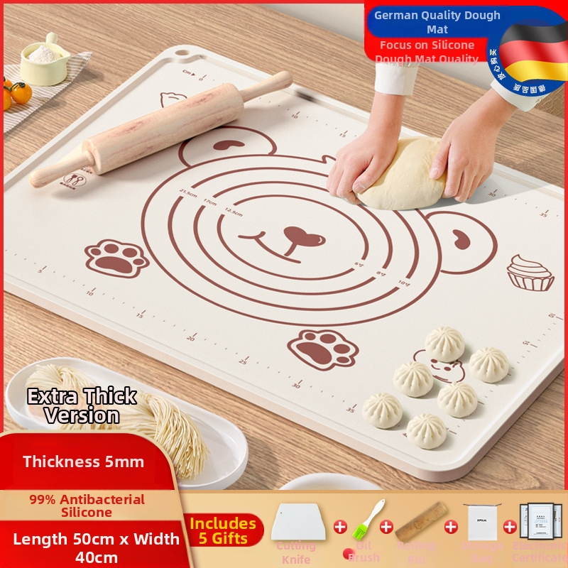 Maistinio silikono kilimėlio plokštė, sutirštintas minkymo kilimėlis, didelis tešlos kilimėlis, pjaustymo lenta, didmeninė prekyba, neslystantis kepimo kilimėlis