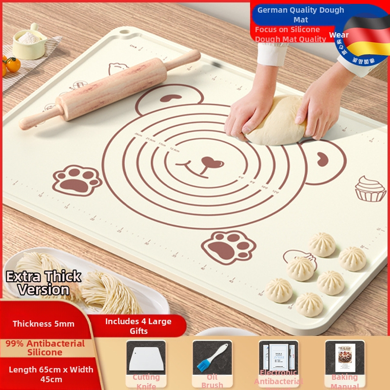 Maistinio silikono kilimėlio plokštė, sutirštintas minkymo kilimėlis, didelis tešlos kilimėlis, pjaustymo lenta, didmeninė prekyba, neslystantis kepimo kilimėlis