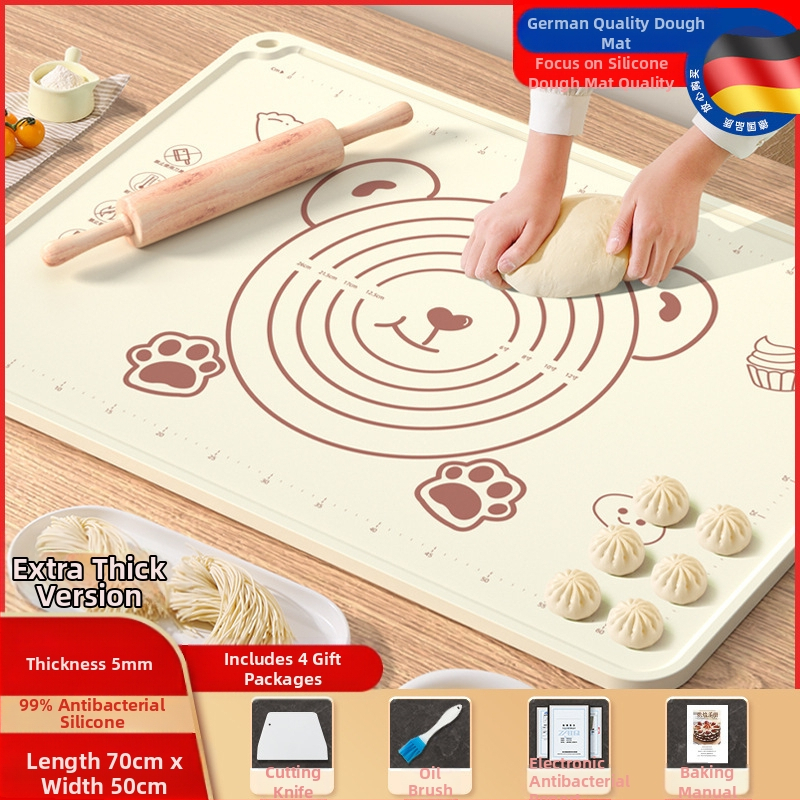 Maistinio silikono kilimėlio plokštė, sutirštintas minkymo kilimėlis, didelis tešlos kilimėlis, pjaustymo lenta, didmeninė prekyba, neslystantis kepimo kilimėlis