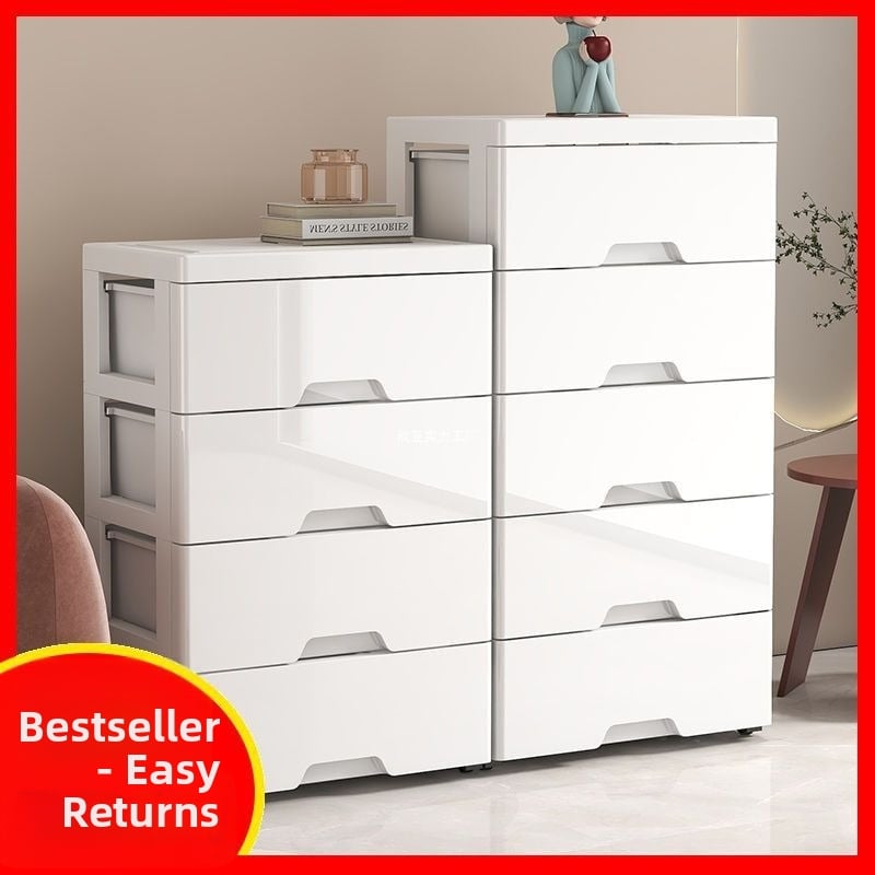 Пластмасова библиотека с голям капацитет, кутия за съхранение, шкаф за съхранение на файлове, спалня, хол, стойка за съхранение на закуски с колелца