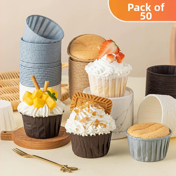 Rullitavad koogikesed, õlikindel paberihoidja, vormihoidja, spetsiaalse ahju kõrgel temperatuuril küpsetamiseks, väike Marfeni tass