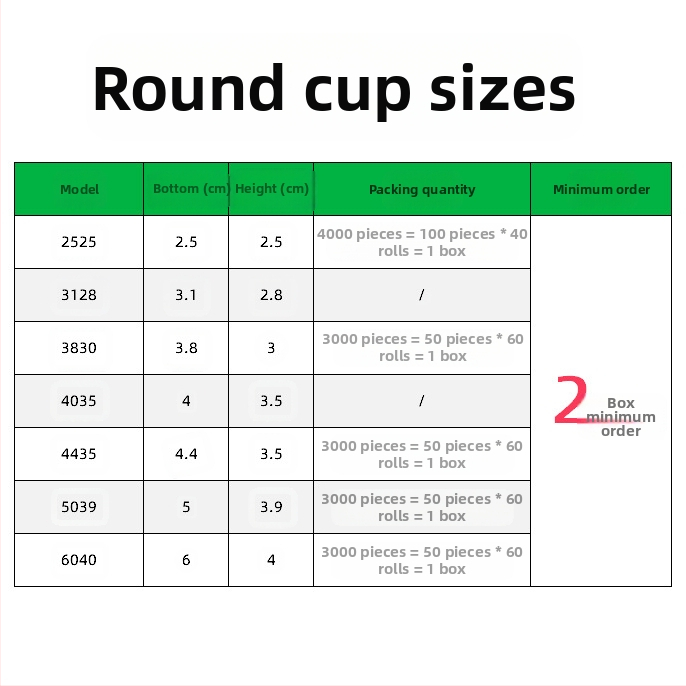 Навиващи се чаши за мъфини, масленоустойчива хартия, поставка за чаши, специална фурна за печене при висока температура, малка чаша Marfen
