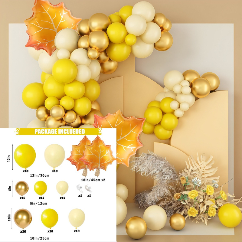 Tarpvalstybinis naujas Padėkos dienos retro oranžinės kavos metalinis balionų grandinėlės kostiumas dekoravimui atostogų scenos išdėstymas