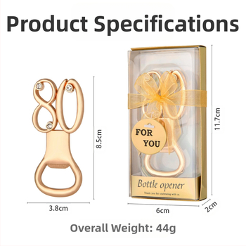 Ψηφιακό ανοιχτήρι μπουκαλιών γενεθλίων Γάμος γάμος Ανοιχτήρι μπουκαλιών γενεθλίων Δώρο Ευρωπαϊκό και αμερικανικό κράμα μπύρας Χρυσό ανοιχτήρι μπουκαλιών γάμου